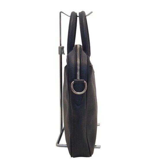 Auth COACH - F72974 Navy Leather Business Bag - Picture 2 of 9